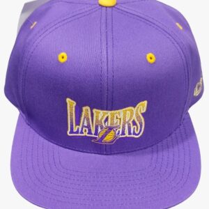 Lakers printed Logo Flat shape visor caps